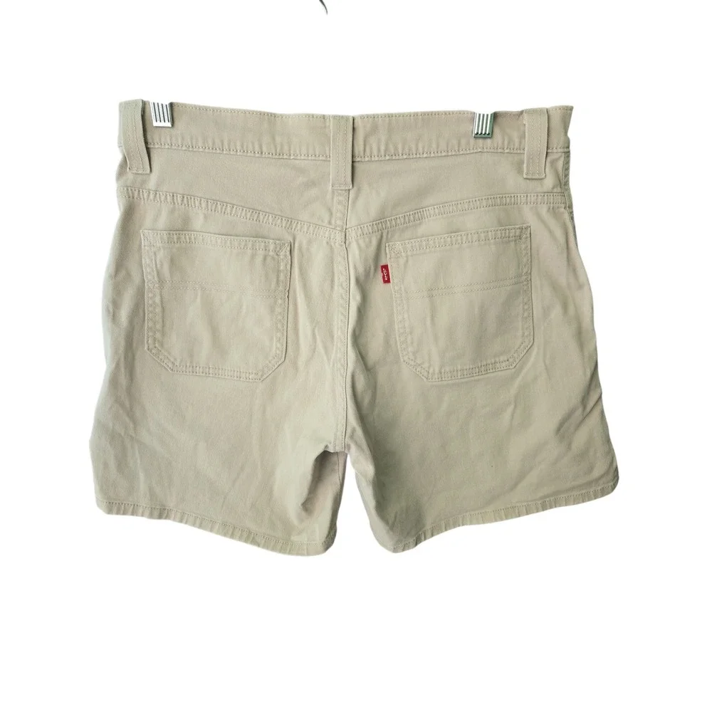Levis Womens Khaki Cargo Shorts Size 12 Utility Pockets Casual‎ Summer - Picture 7 of 7